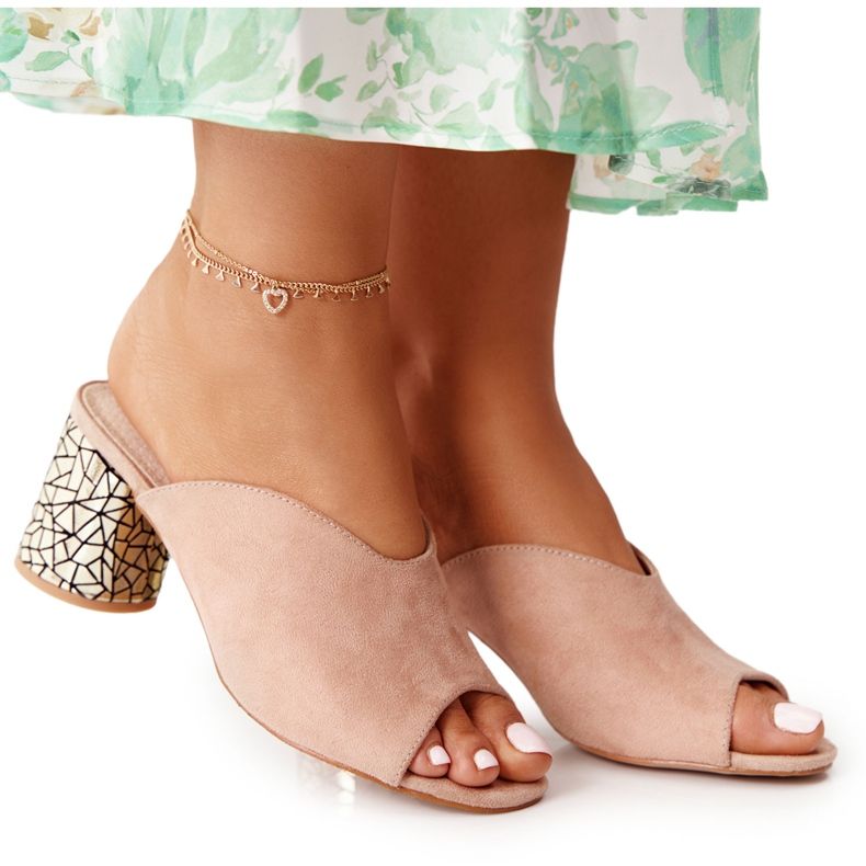 Escarpins en daim S.Barski C420-15 Beige