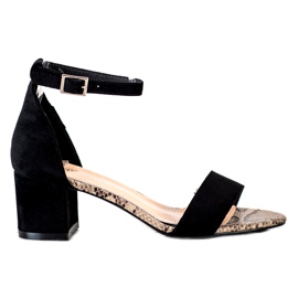 Sandales sur un poste bas Sergio Leone SK839 beige brun noir