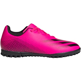 Chaussures de foot Adidas X Ghosted.4 Tf FW6916 rose rose Chaussures de foot Adidas X Ghosted.4 Tf FW6916 rose rose