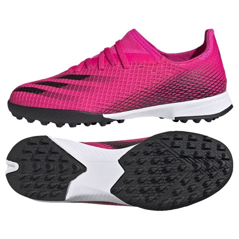 Chaussures de foot Adidas X Ghosted.3 Tf Jr FW6927 multicolore rose