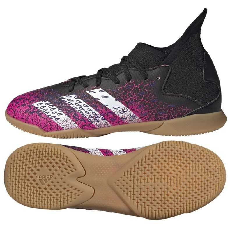 Chaussures de football Adidas Predator Freak .3 In Jr FW7534 le noir le noir Chaussures de football Adidas Predator Freak .3 In Jr FW7534 le noir le noir