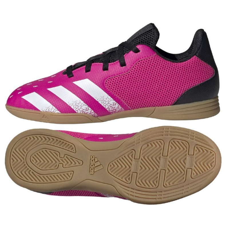Chaussures de foot Adidas Predator Freak .4 In Sala Jr FW7539 multicolore roses et violets