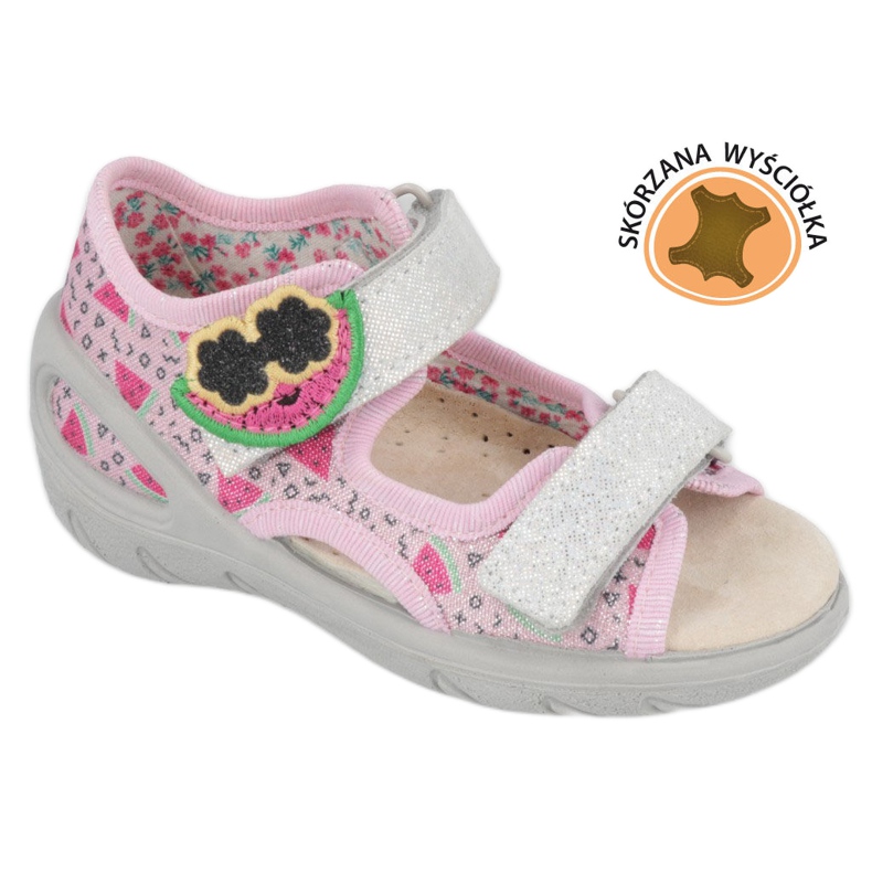 Sandales préventives pour enfants Befado 065X152 rose argent
