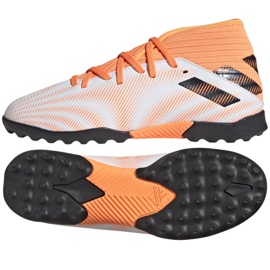 Chaussures de football Adidas Nemeziz.3 Tf Jr FW7361 multicolore blanc