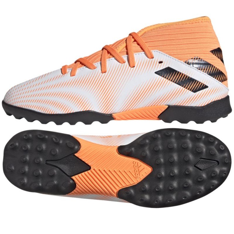Chaussures de football Adidas Nemeziz.3 Tf Jr FW7361 multicolore blanche Chaussures de football Adidas Nemeziz.3 Tf Jr FW7361 multicolore blanche