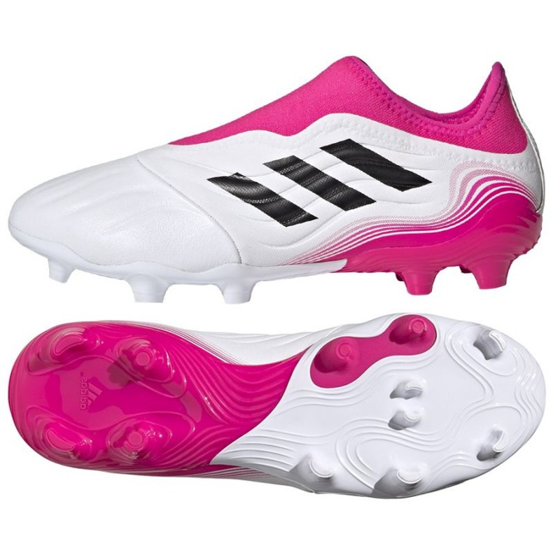 Chaussures de foot Adidas Copa Sense.3 Ll Fg M FW7268 bleu marine, blanc, rose blanche