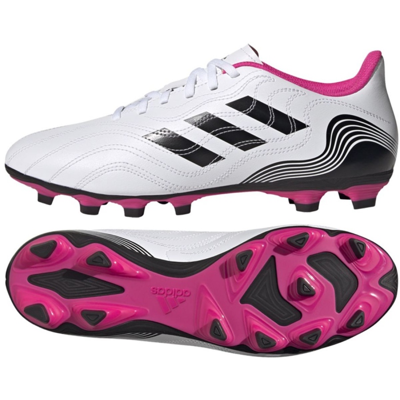 Chaussures de football Adidas Copa Sense.4 FxG M FW6536 multicolore blanche Chaussures de football Adidas Copa Sense.4 FxG M FW6536 multicolore blanche