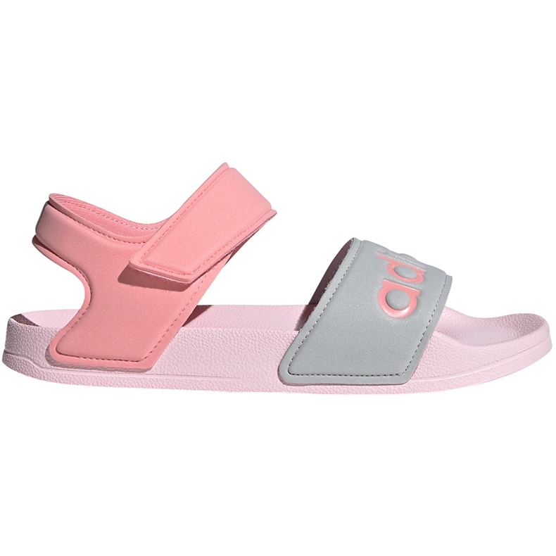 Sandales pour enfants adidas Adilette Sandal K gris-rose FY8849