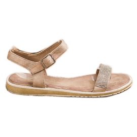 S. BARSKI Sandales Avec Cubic Zirconia S.BARSKI brun