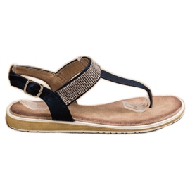 S. BARSKI Sandales de Japonais S.BARSKI bleu marine