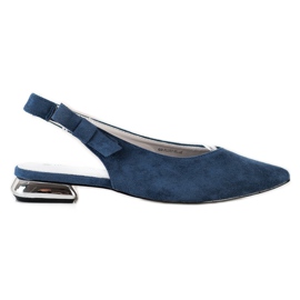 Goodin Escarpins élégants à Spitz bleu marine bleu