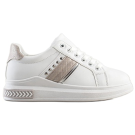 SHELOVET Baskets décontractées blanche