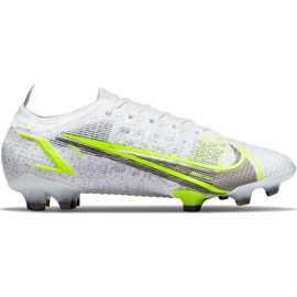Nike Mercurial Vapor 14 Elite Fg CQ7635 107 chaussures de football blanche
