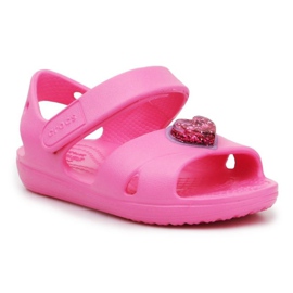 Crocs Classic Cross Strapcharm Sandale Jr 206947-669 rose Crocs Classic Cross Strapcharm Sandale Jr 206947-669 rose