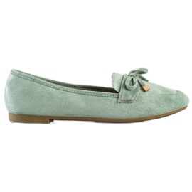 Anesia Paris Mocassins Avec Un Noeud vert