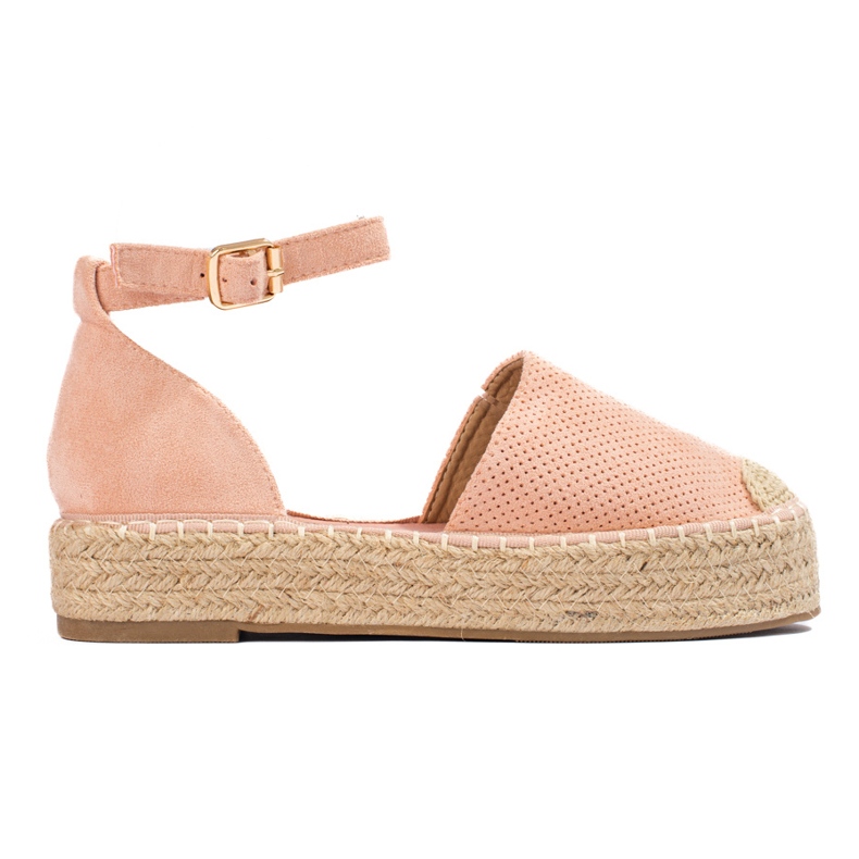 SHELOVET Espadrilles à boucle rose