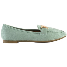 Anesia Paris Mocassins élégants vert