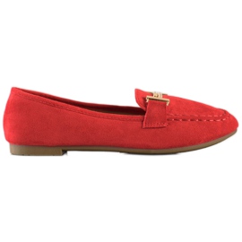 Anesia Paris Mocassins élégants rouge Anesia Paris Mocassins élégants rouge