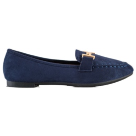 Anesia Paris Mocassins élégants bleu marine bleu