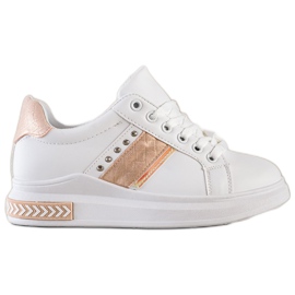 SHELOVET Baskets décontractées blanc