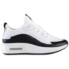 SHELOVET Baskets de sport sur la plate-forme blanc noir