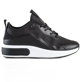 SHELOVET Baskets de sport sur la plate-forme noir