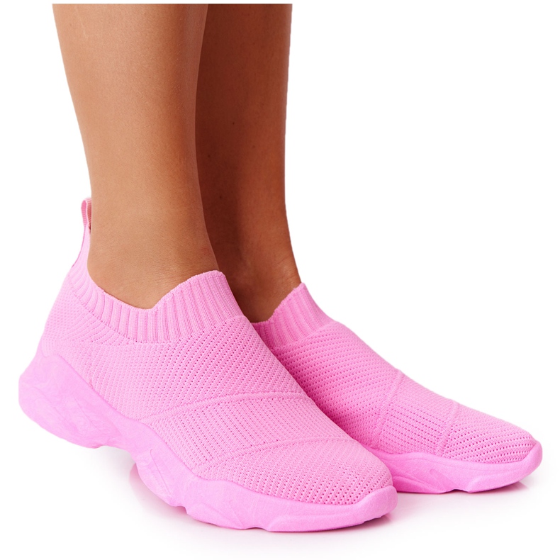 PS1 Chaussures de sport pour femmes Slip-on Rose Yoga Class