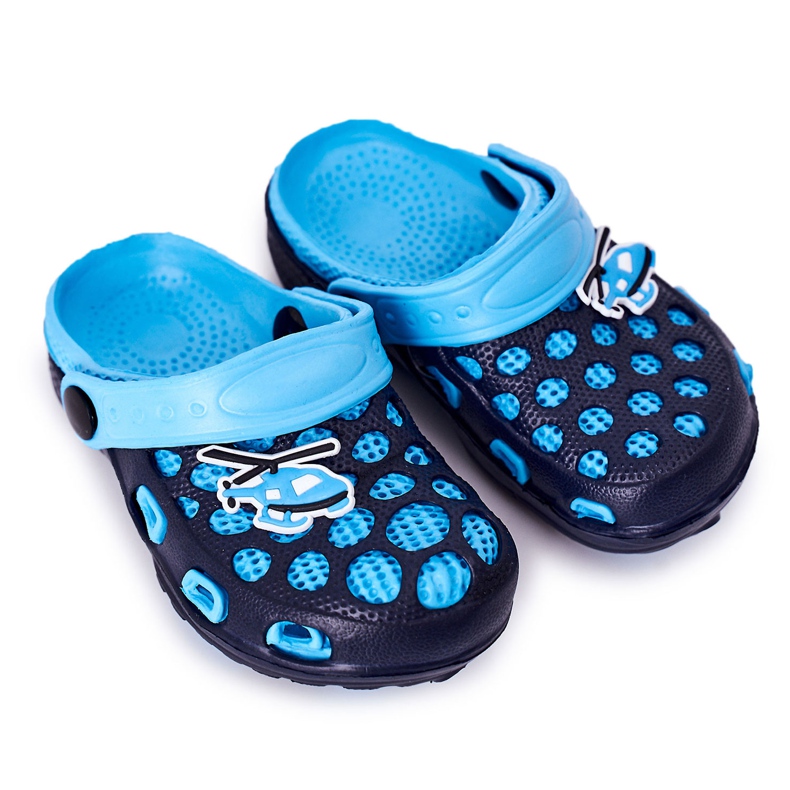 Chaussons Mousse Enfant Crocs Bleu Marine Jupiter