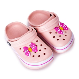 Chaussons Mousse Enfant Crocs Rose Lazy Day