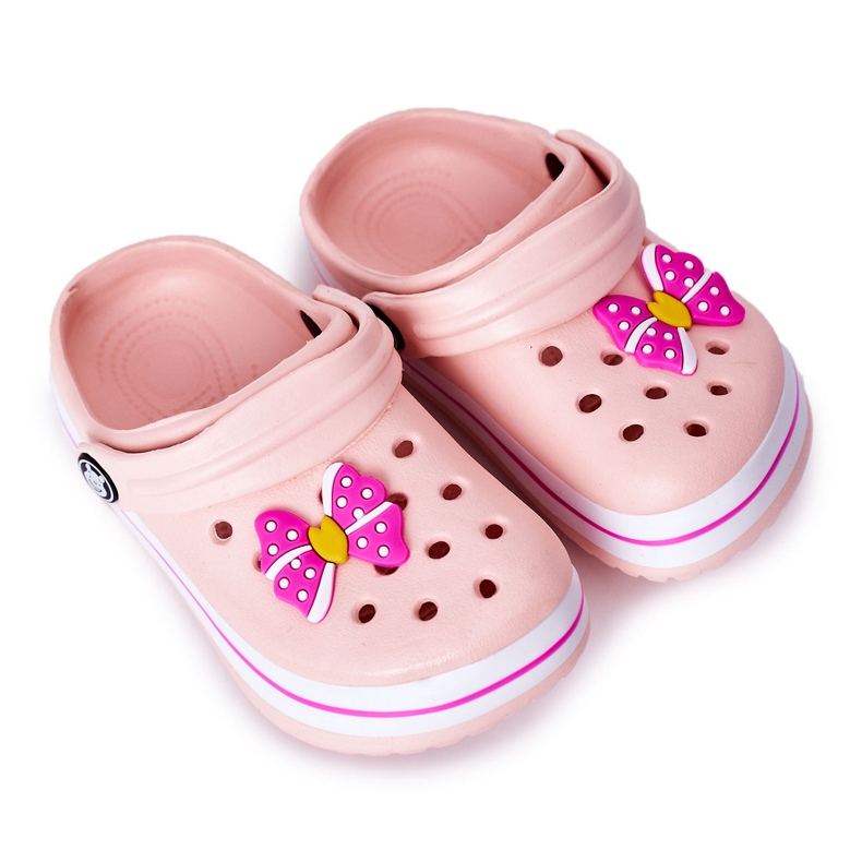 Chaussons Mousse Enfant Crocs Rose Lazy Day