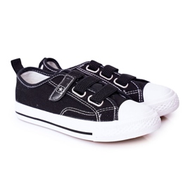 EVE Baskets noires pour enfants Avengers avec velcro