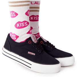 Baskets Femme On The Cross Jeans FF2R4002C Czarme plateforme noir