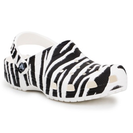 Crocs Classic Animal Print Clog W 206676-1DE blanche le noir