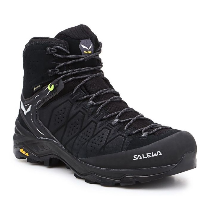 Chaussures de randonnee Salewa Ms Alp Trainer 2 Mid Gtx 61382 0971 le noir KeeShoes