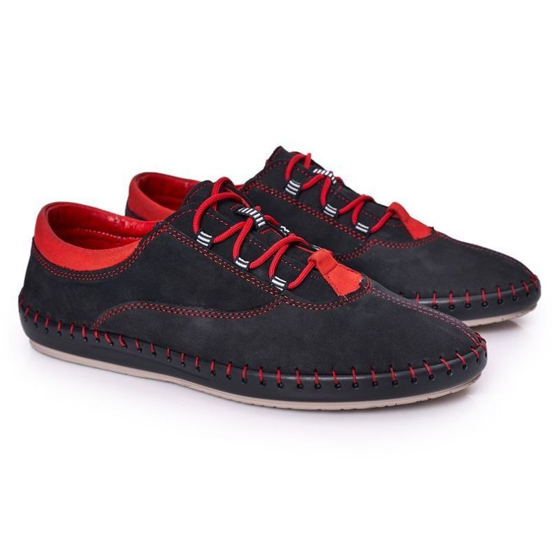 Bednarek Polish Shoes Chaussures Cuir Homme Bednarek Bleu Marine