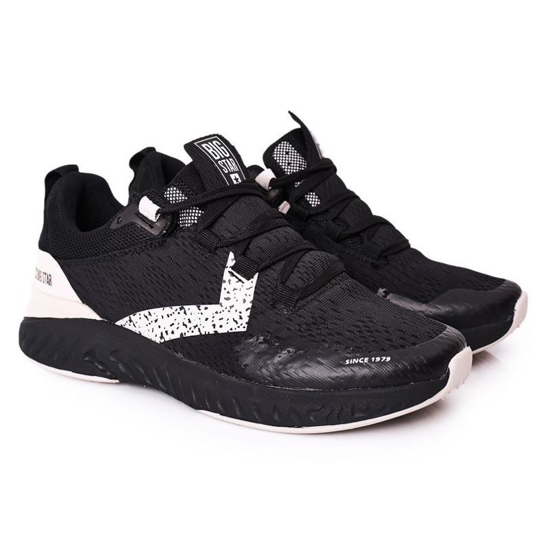 Chaussures de sport pour hommes Memory Foam Big Star HH174236 Noir le noir Chaussures de sport pour hommes Memory Foam Big Star HH174236 Noir le noir