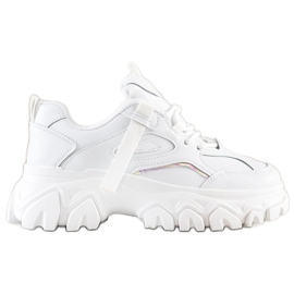 SHELOVET Baskets mode blanches