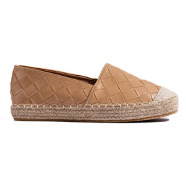 SHELOVET Espadrilles matelassées brun