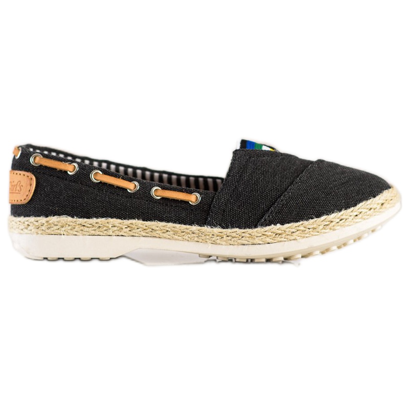 Beauty Girl'S Espadrilles textiles le noir