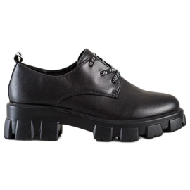 SHELOVET Chaussure noire sur la plate-forme