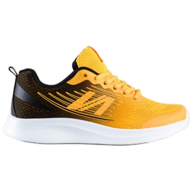 SHELOVET Baskets légères en textile noir jaune