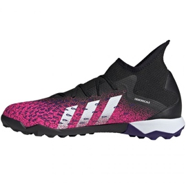 Chaussures de foot Adidas Predator Freak.3 Tf M FW7517 blanc, noir, rose le noir