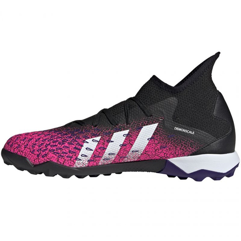Chaussures de foot Adidas Predator Freak.3 Tf M FW7517 blanc, noir, rose le noir
