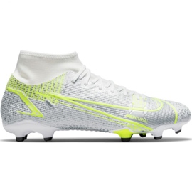 Nike Mercurial Superfly 8 Academy FG / MG M CV0843 107 chaussures de football blanche