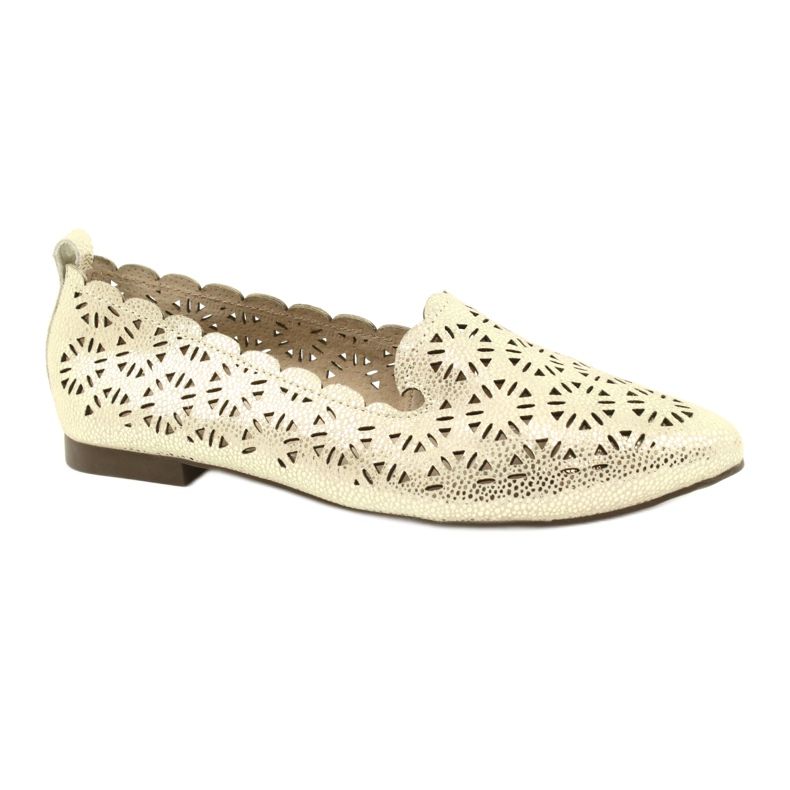 Ballerines ajourées dorées Filippo DP2039 GO beige d'or