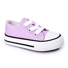 FRROCK Baskets classiques violettes pour enfants Filemon