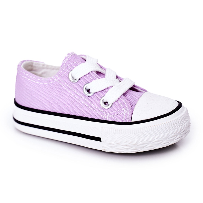 FRROCK Baskets classiques violettes pour enfants Filemon