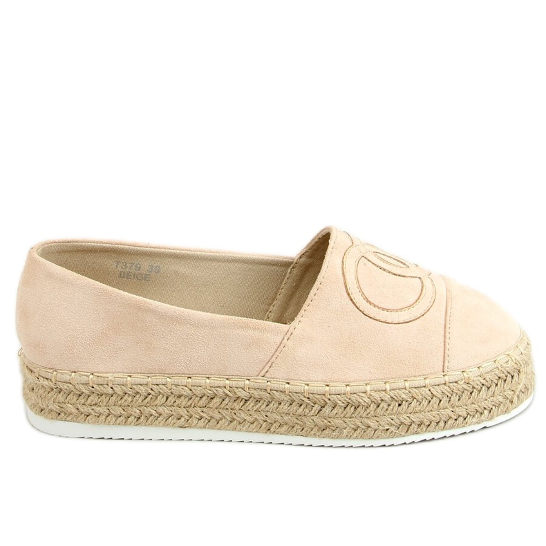 Espadrilles, chanelki T379P Beige Espadrilles, chanelki T379P Beige