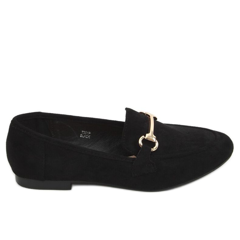 Mocassins femme noirs T391P Noir le noir