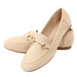 Mocassins femme beige T391P Beige